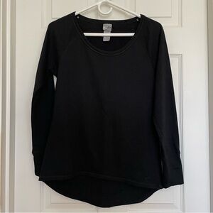 Champion Black Long Sleeve Scoop-Neck High-Low Sweatshirt – Size XS
